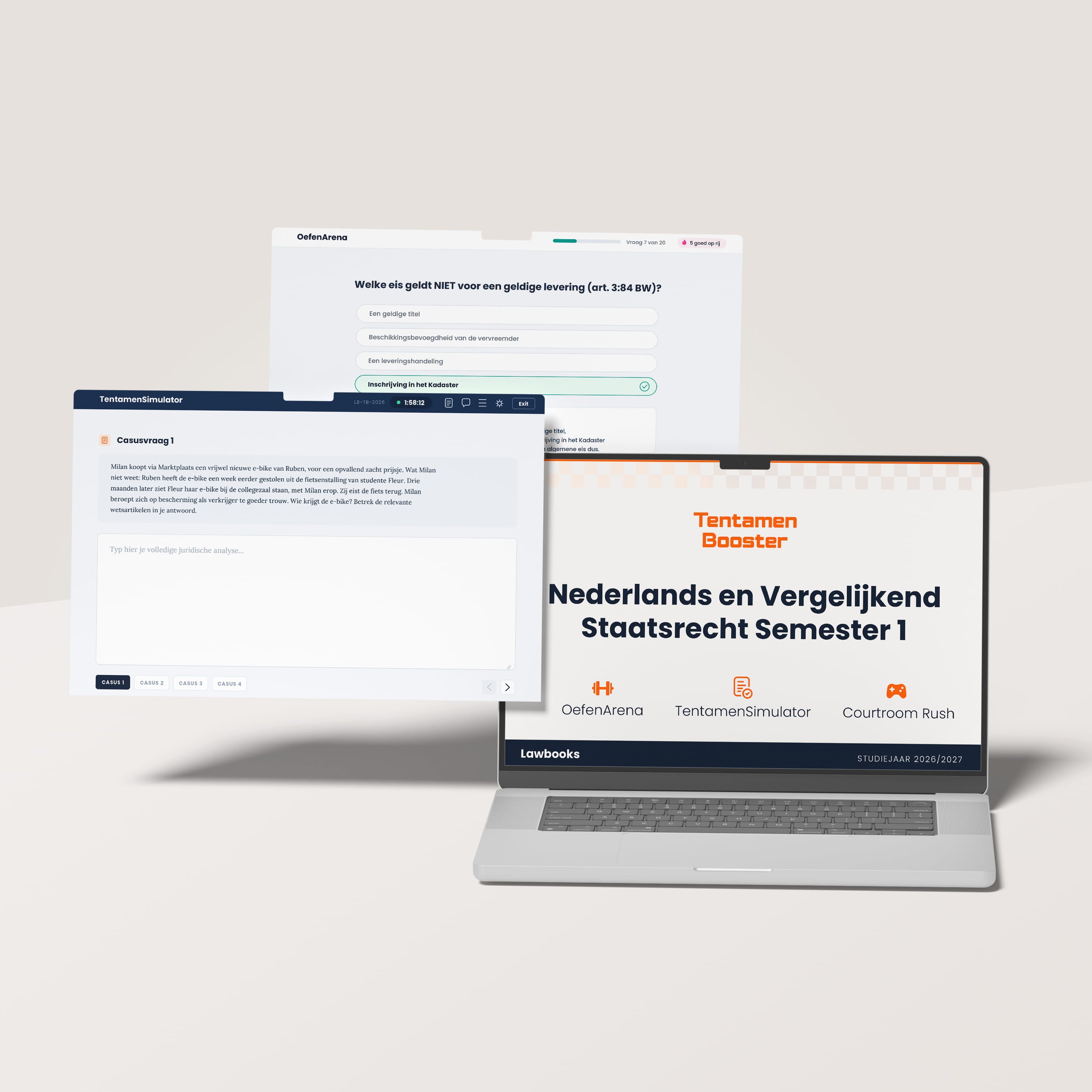 Tentamenbooster: Nederlands en Vergelijkend Staatsrecht | Semester 1 (RU)