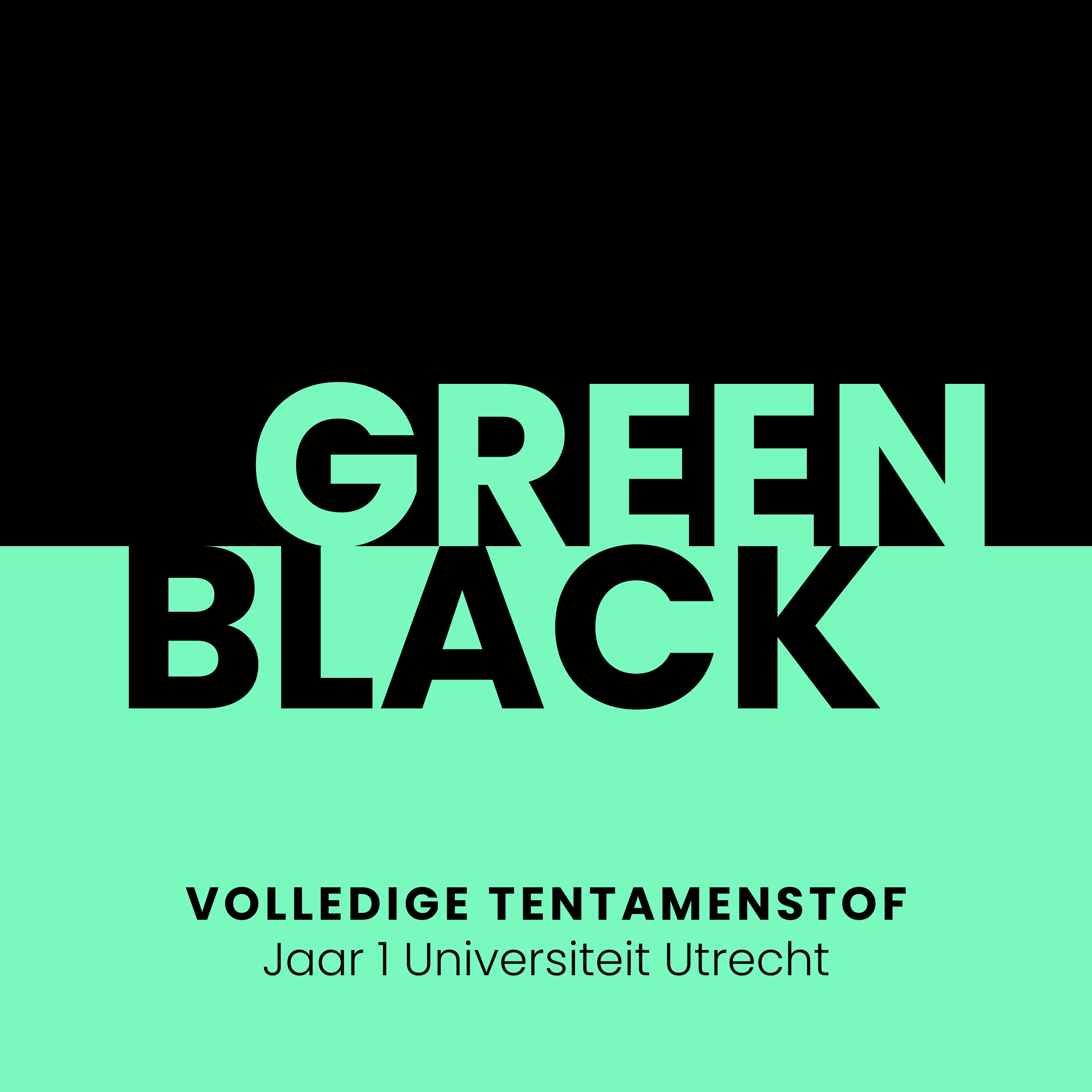 Green Black abonnement Jaar 1 UU